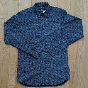 French Connection Marine Hex Floral Shirt